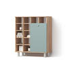 BADSCHRANK Fucino Grün 78.4 x 91.6 cm - Grün, Holzwerkstoff (78.4/91.6/34cm) - Livinity®