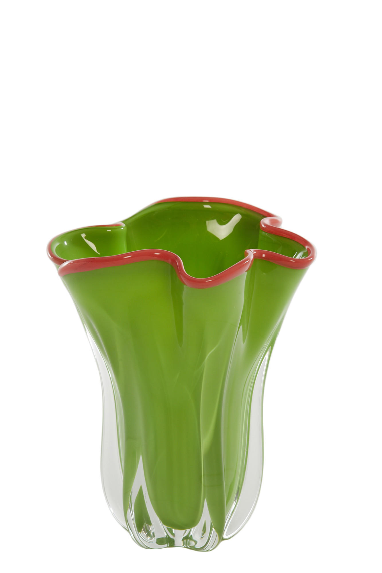 VASE Kazuno Grün Ø22/27 cm - Grün, Glas (22/27cm) - Light & Living