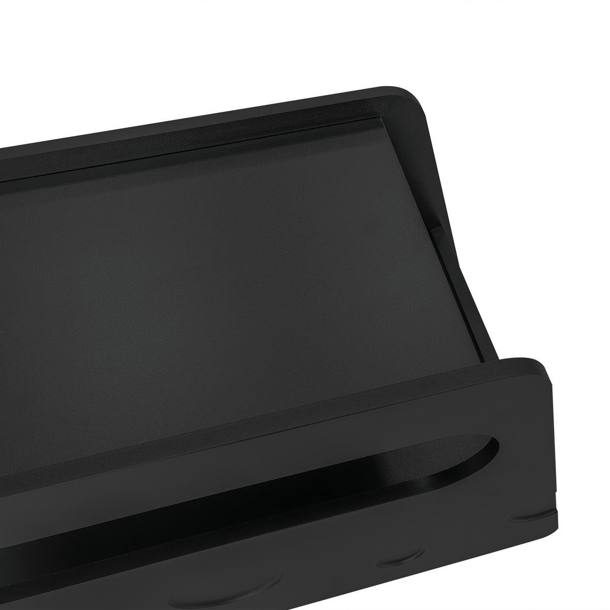 BEISTELLTISCH 81x33x51 cm Rollen schwarz - Schwarz, Holz (38/81/51.5cm) - LEBENLANG