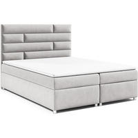 BOXBETT Trinity K-5 Bonellfederkern inkl. Topper - Silberfarben, Holz/Holzwerkstoff (160/200cm) - Best For Home