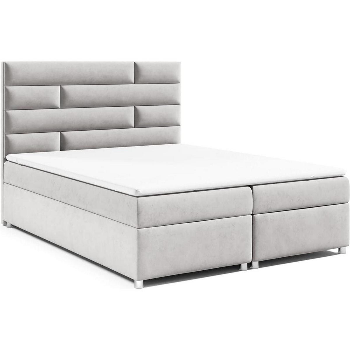 BOXBETT Trinity K-5 Bonellfederkern inkl. Topper - Silberfarben, Holz/Holzwerkstoff (160/200cm) - Best For Home