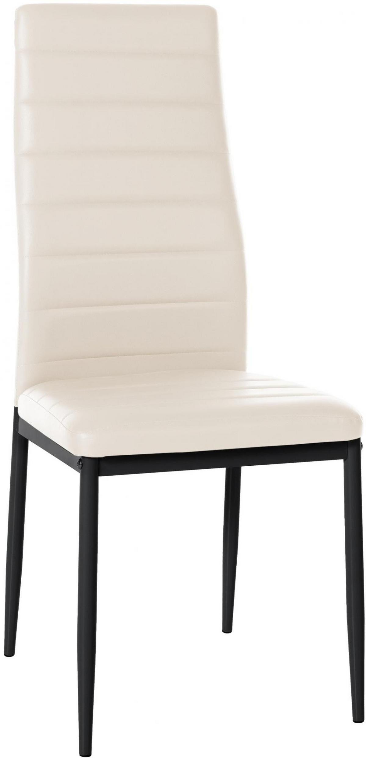 STUHL Lederlook creme - Creme, Textil/Metall (41.5/99/40cm) - CLP