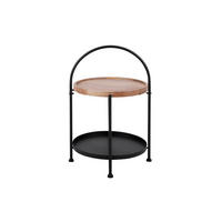 BEISTELLTISCH 39/39/55 cm - Schwarz, Holz (39/39/55cm) - Leitmotiv