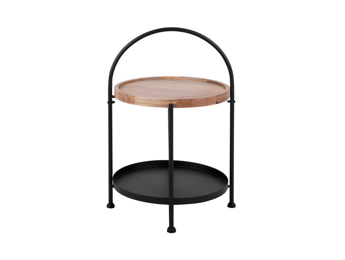 BEISTELLTISCH 39/39/55 cm - Schwarz, Holz (39/39/55cm) - Leitmotiv