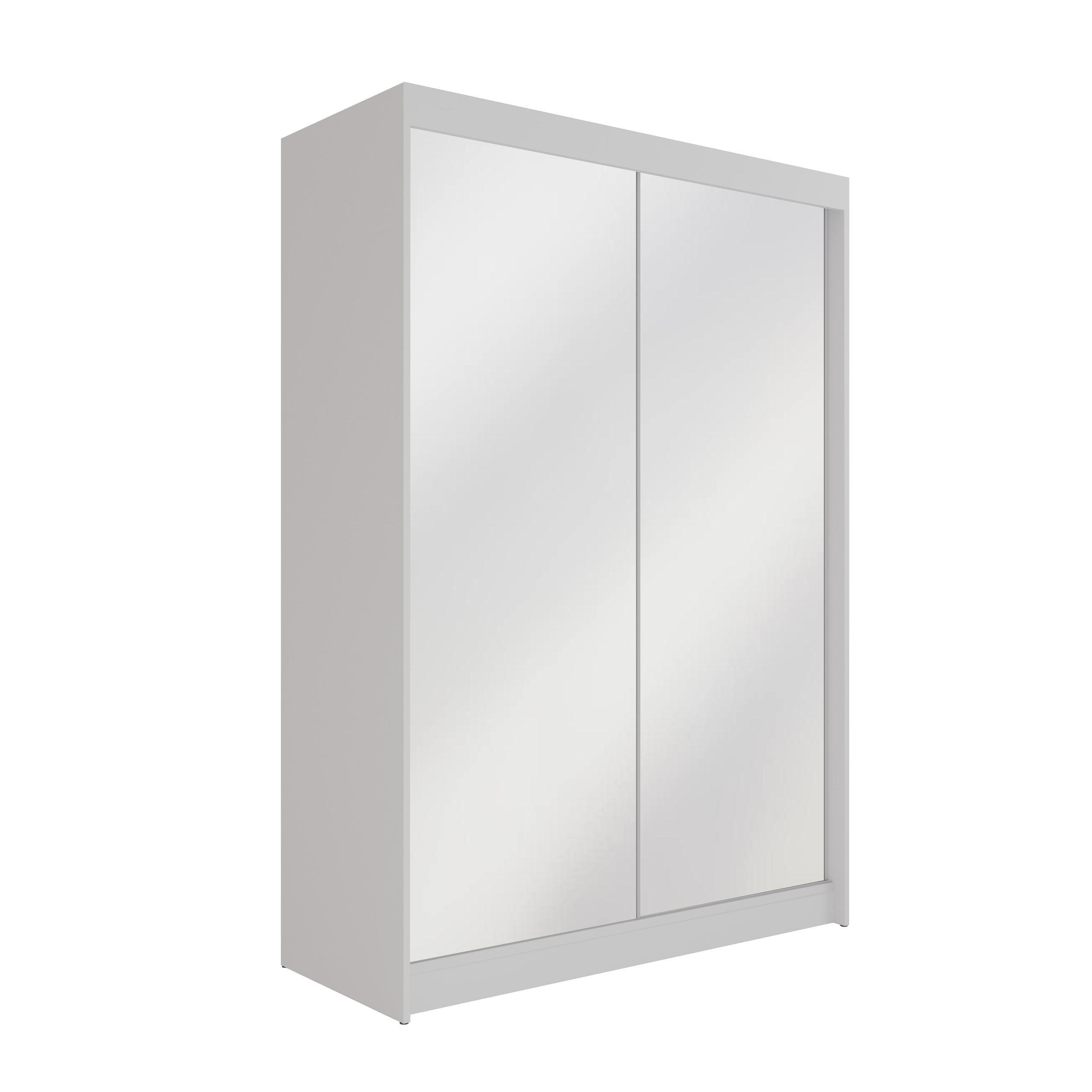 Altdecor Kleiderschrank Weiß 120x215x61 cm