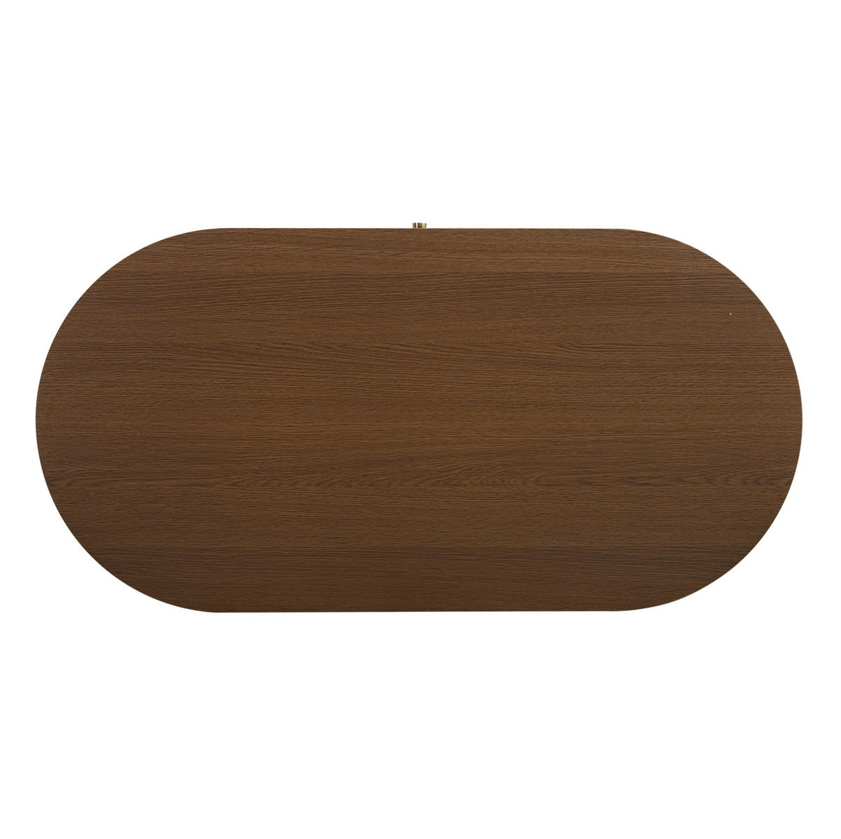 KONFERENČNÍ stolek z MDF 100x50x36 cm ořechová barva se zásuvkou a roletovými dvířky, minimalistický design - barva vlašského ořechu, kompozitní dřevo (100/50/36cm) - Modfu