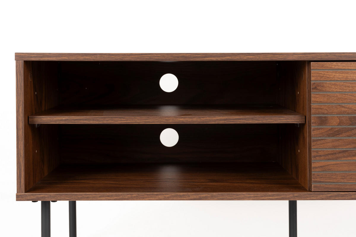 BEISTELLTISCH Stripes - Braun - 40/120/50 cm - Braun, Holz (40/120/50cm)