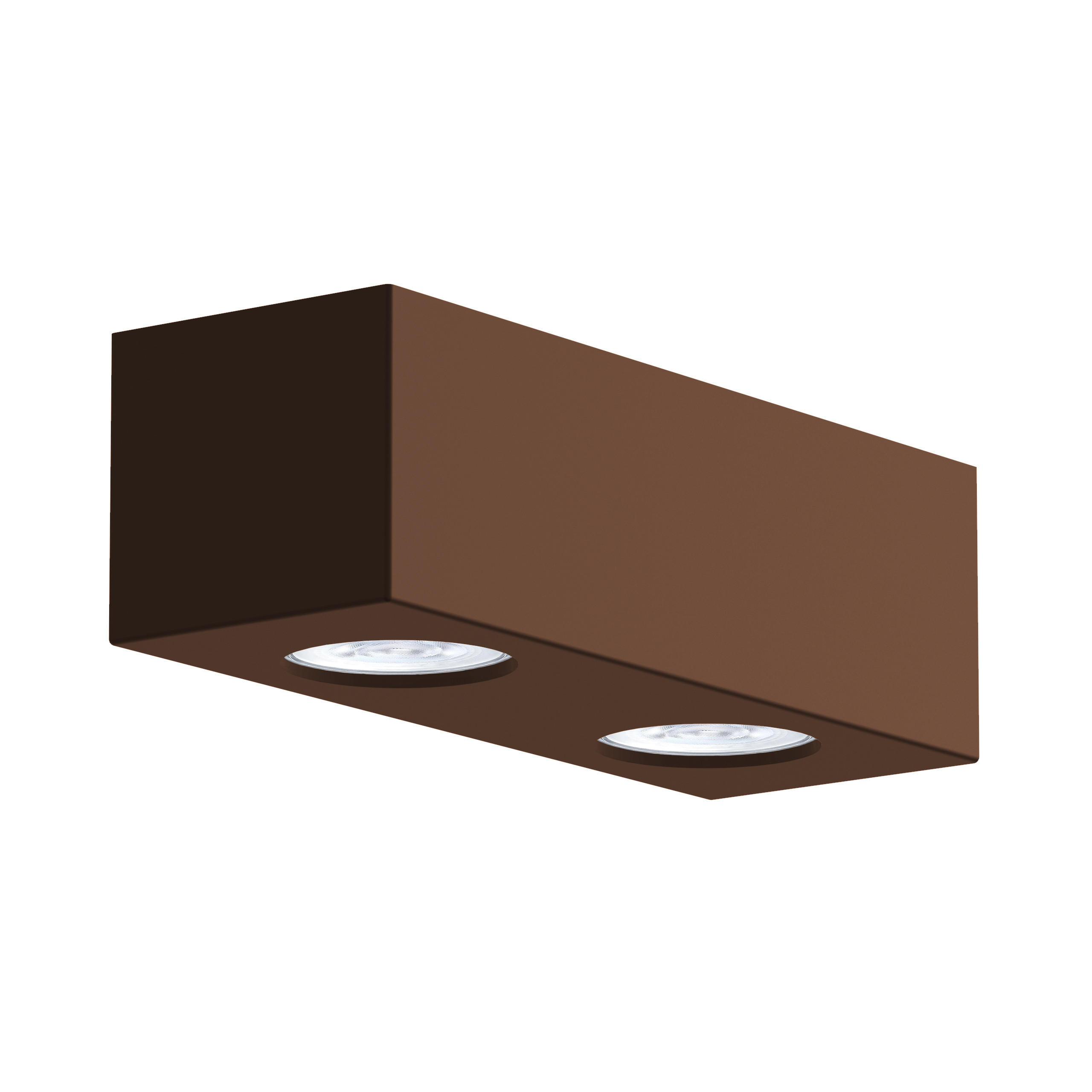 DECKENLEUCHTE Manhattan M - Dunkelbraun, Metall (10/25/7cm) - Lumicom