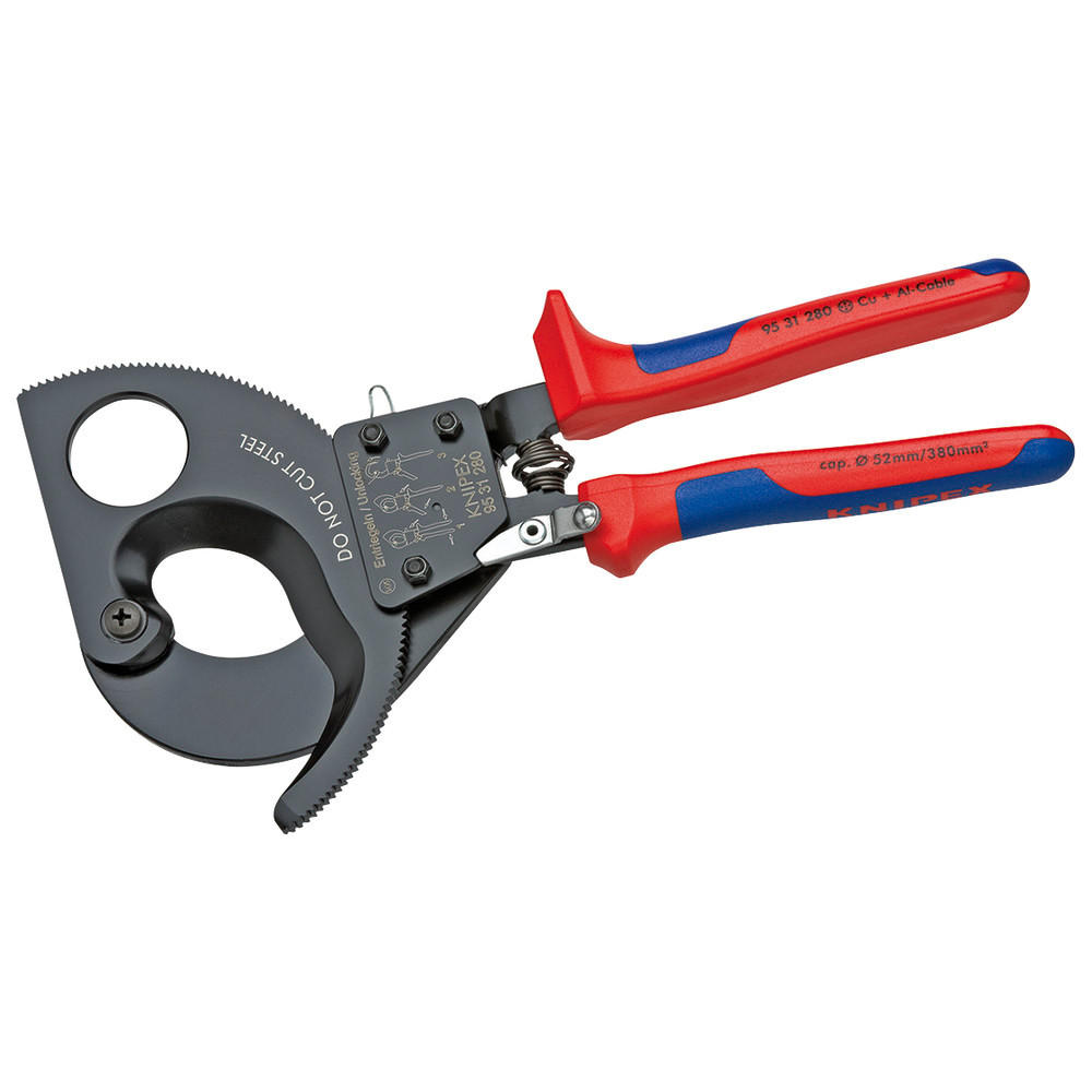 KABELSCHNEIDER Ratschenprinzip, 280 mm - Multicolor, Kunststoff (288/131/34cm) - KNIPEX