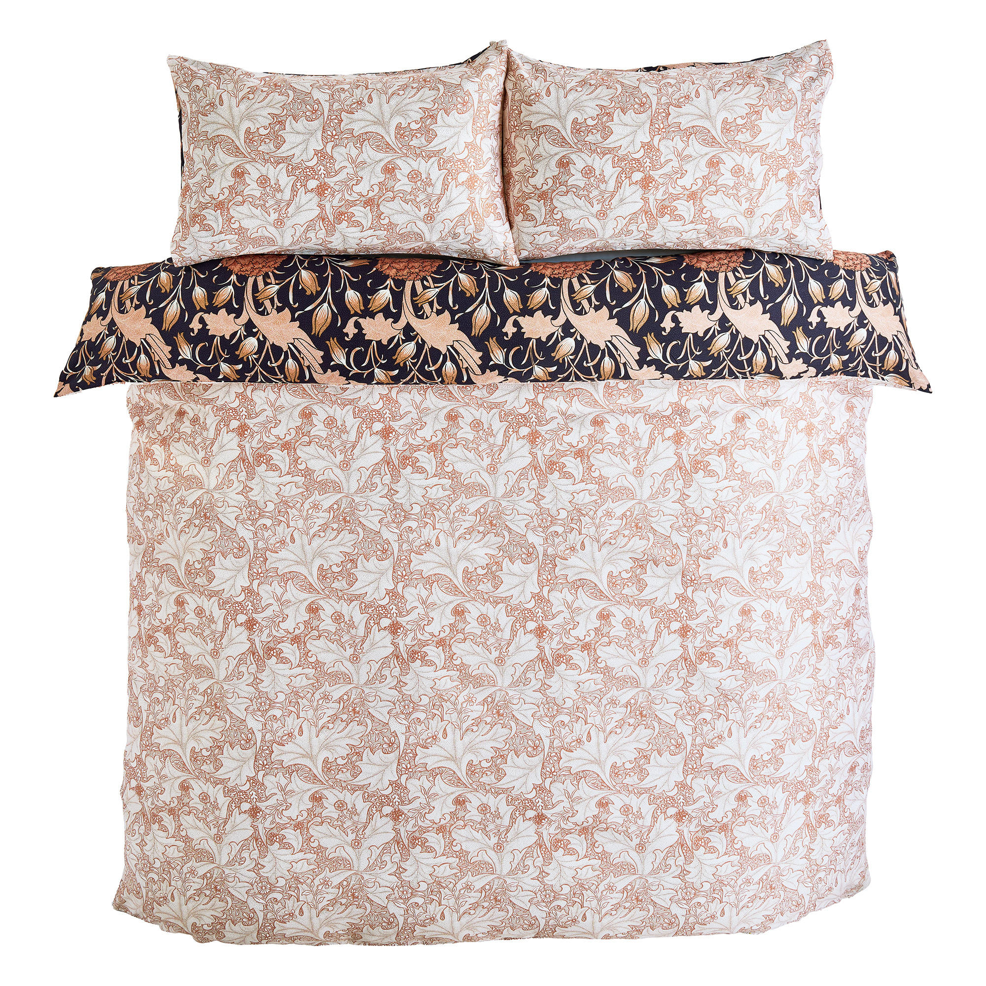 BETTWÄSCHE Double Wild Tulip Copper - Rot, Textil (200/200cm) - Graham & Brown