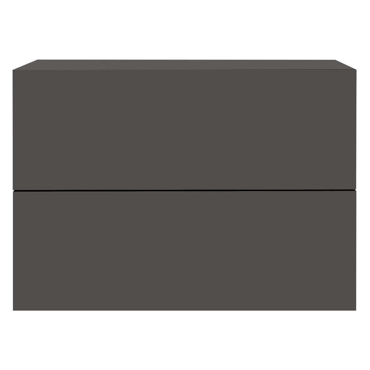 NACHTTISCH 2er Set - Dunkelgrau, Holzwerkstoff (29/30/42cm) - ML-DESIGN