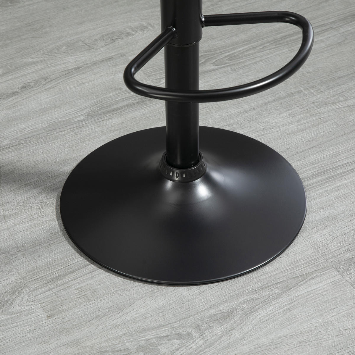 BARHOCKER 2er-Set DE-14694 höhenverstellbar & schwenkbar mit Fußstütze Braun - Braun, Metall (50/108/46.5cm) - ComfortXL