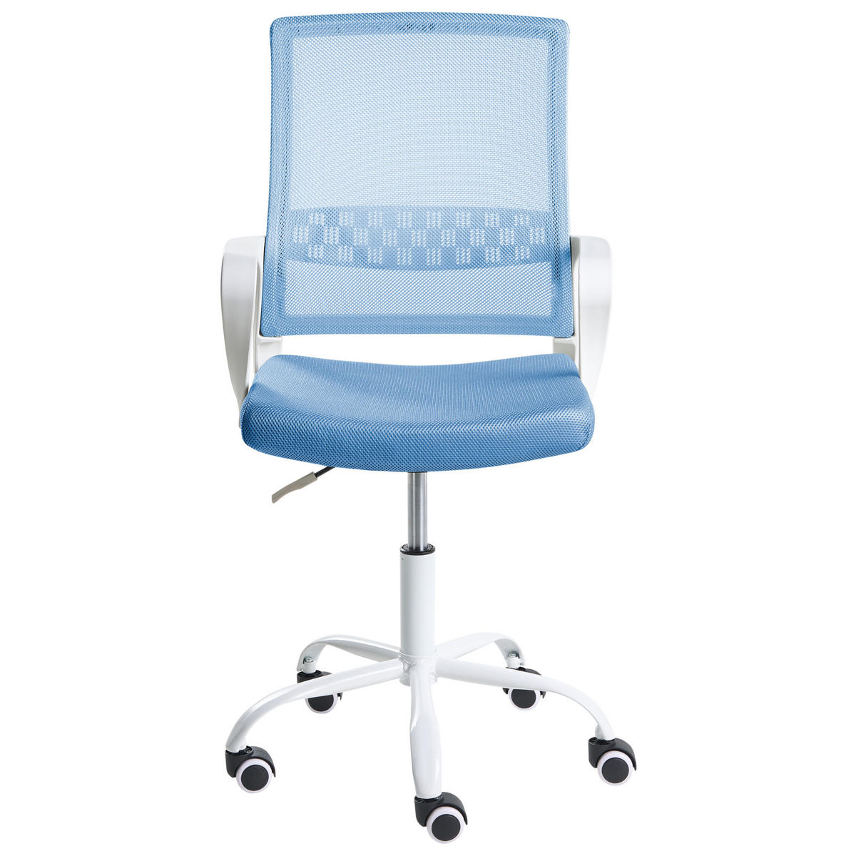 BÜROSTUHL Blau Ease - Blau, Textil (54/94/54cm) - Beliani