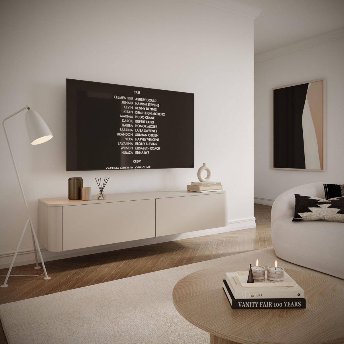 TV-BOARD Luvio Kaschmirgrau hängend oder stehend 175/41/39 cm - Taupe, Holzwerkstoff (175/40.9/39cm) - Selsey