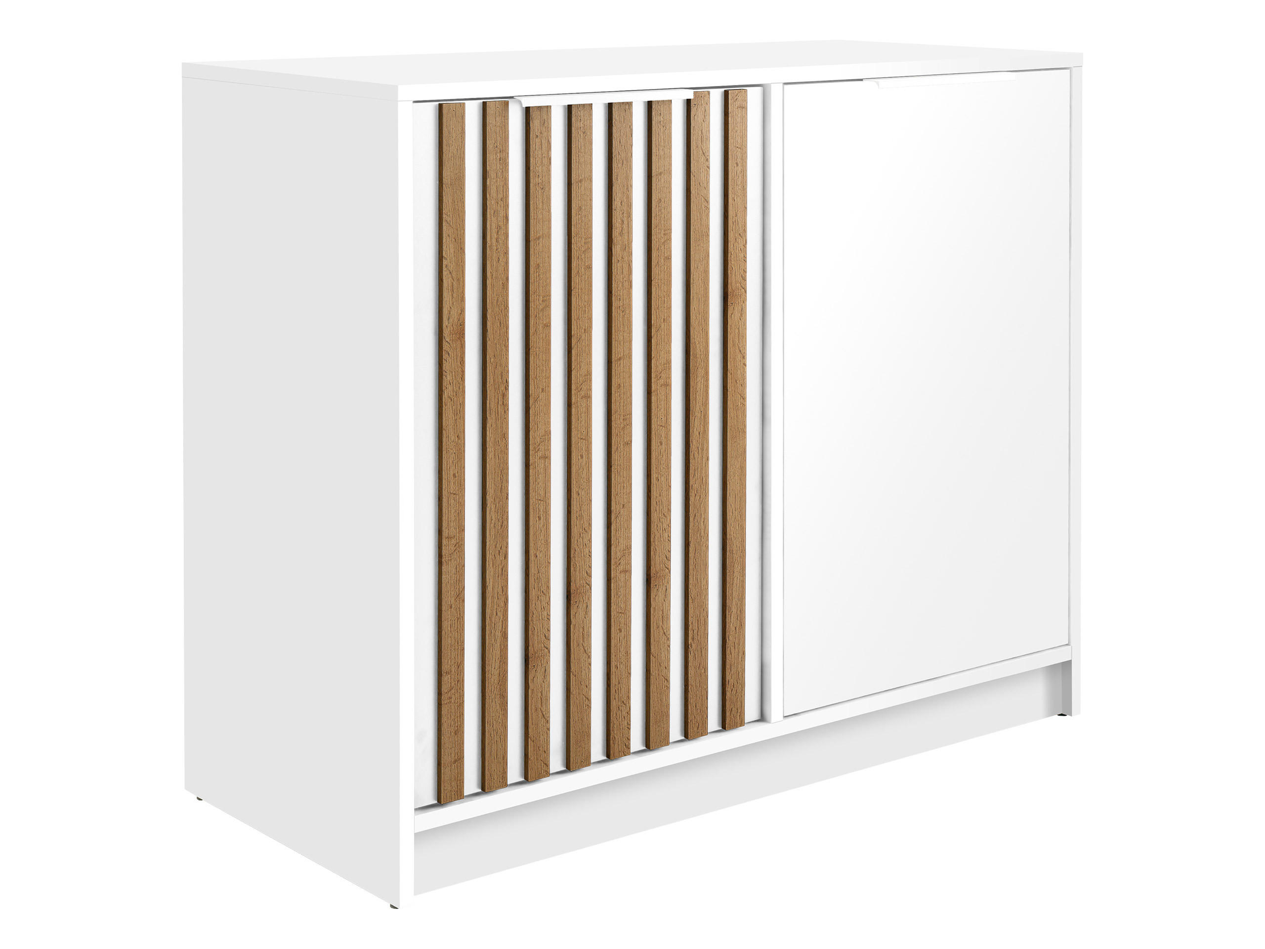 KOMMODE Bali Lux 2D - Eichefarben/Weiß, Holzwerkstoff (94/82/41cm) - MIRJAN24