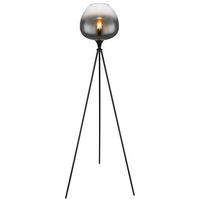 LED STEHLEUCHTE Metall Schwarz - Schwarz, Glas (65/65/145cm) - Globo Lighting