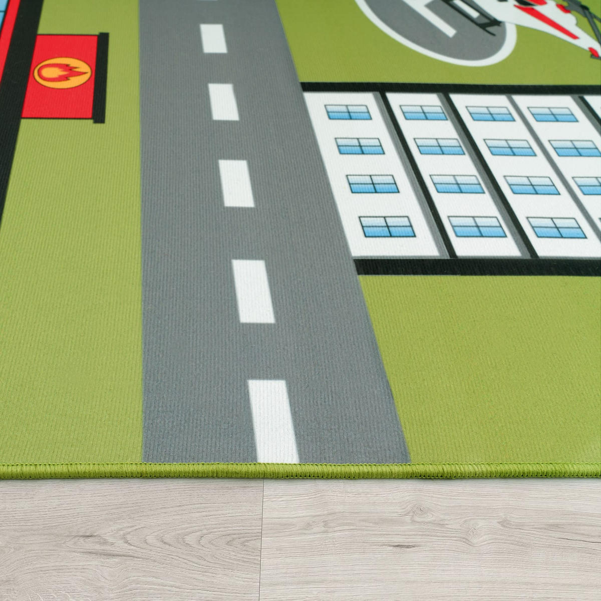 KINDERTEPPICH Grün 200 x 200 cm - Grün, Kunststoff (200/200cm) - TT Home
