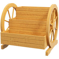 HOCHBEET, Tannenholz, Naturholz - Naturfarben, Holz (62/57/61cm) - Outsunny