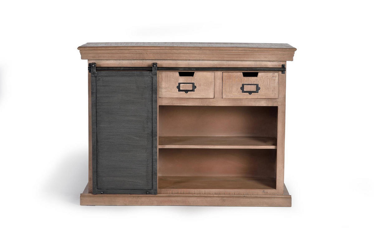 SIDEBOARD aus Mangoholz - Braun, Holz (40/85/115cm) - Giner y Colomer
