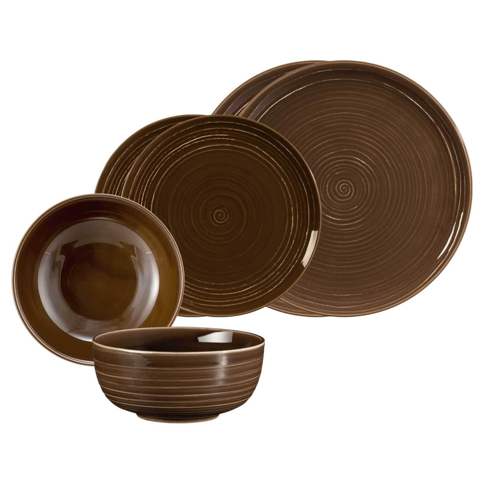 BASIC-SET Terra Erdbraun 6er Set - Braun, Keramik (1/1/1cm) - Seltmann Weiden