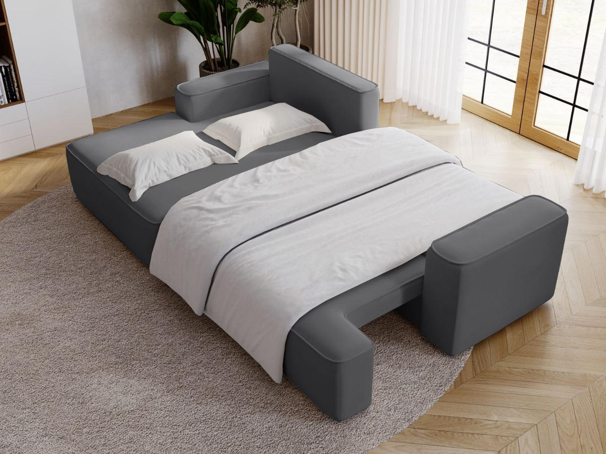 ECKSOFA California Grau Links - Grau, Holz/Textil (165/270cm) - Graingold