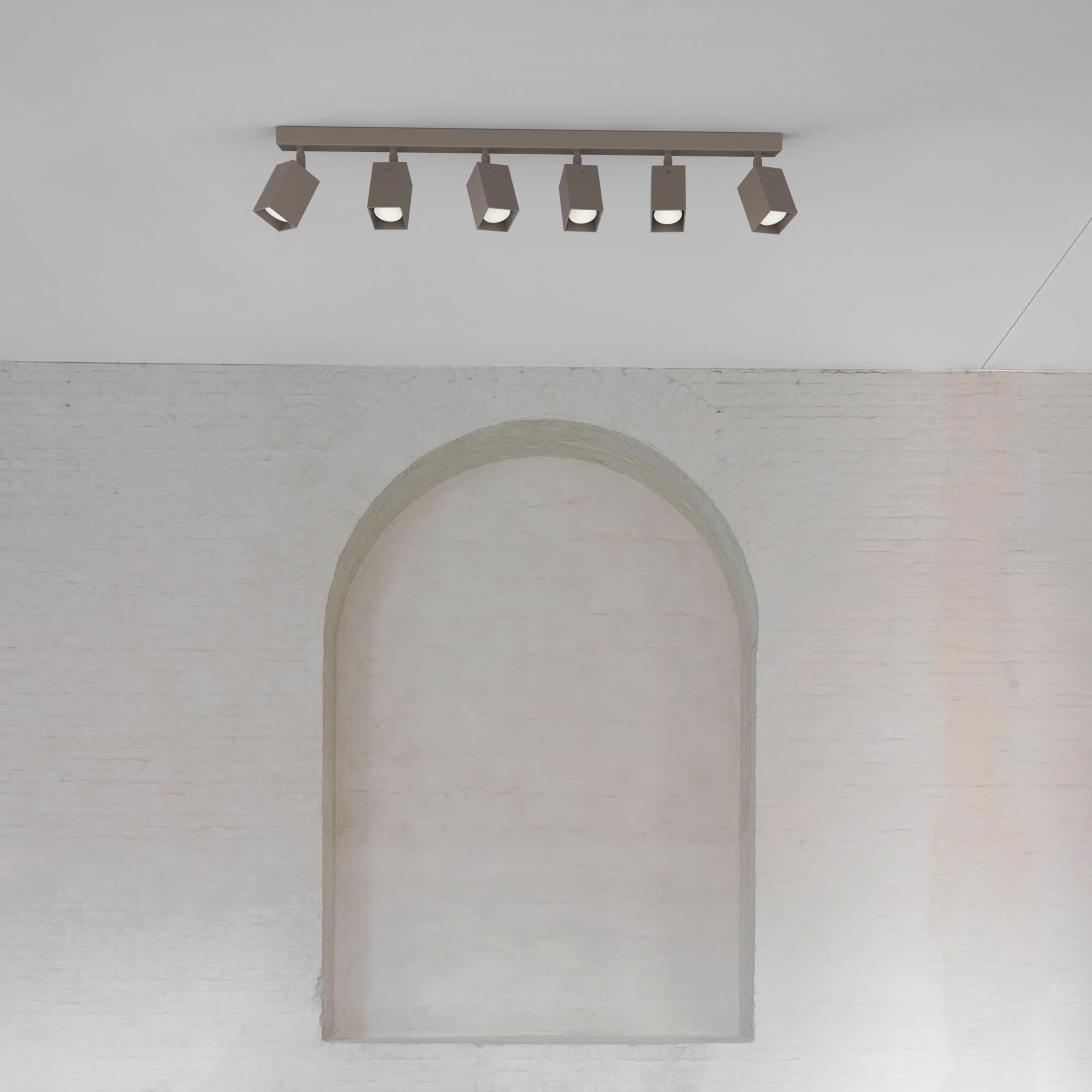 DECKENLEUCHTE - Graubraun, Metall (6/90/18cm) - Lumicom