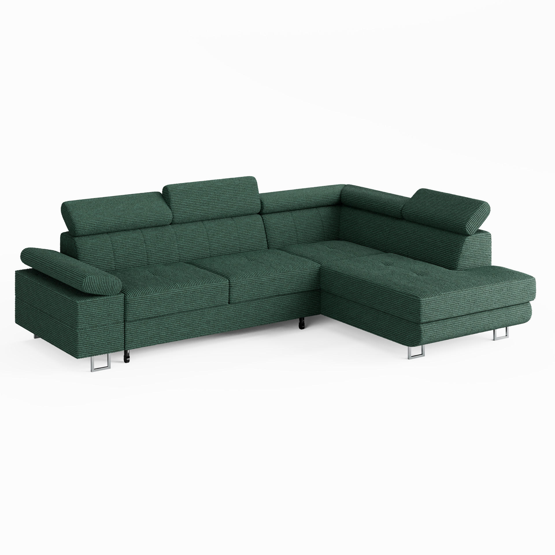 XXXLutz Ecksofa Grün 253x190 cm
