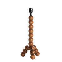 LAMPENFUSS Veglio Braun Ø20/50 cm - Braun, Holz (20/20/50cm) - Light & Living