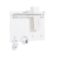 WANDGARDEROBE Weiß - Weiß, Holzwerkstoff/Metall (100/70/20cm) - SoBuy