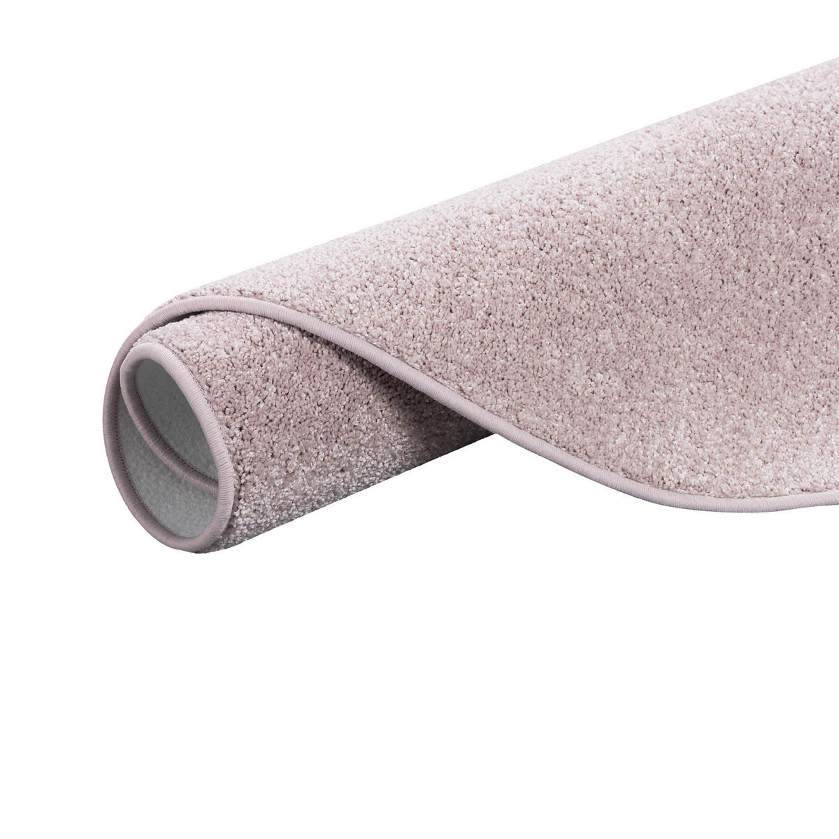 LUXUS SOFT VELOURS TEPPICH SHINE RUND - Rosa, Textil (133/133cm) - Snapstyle