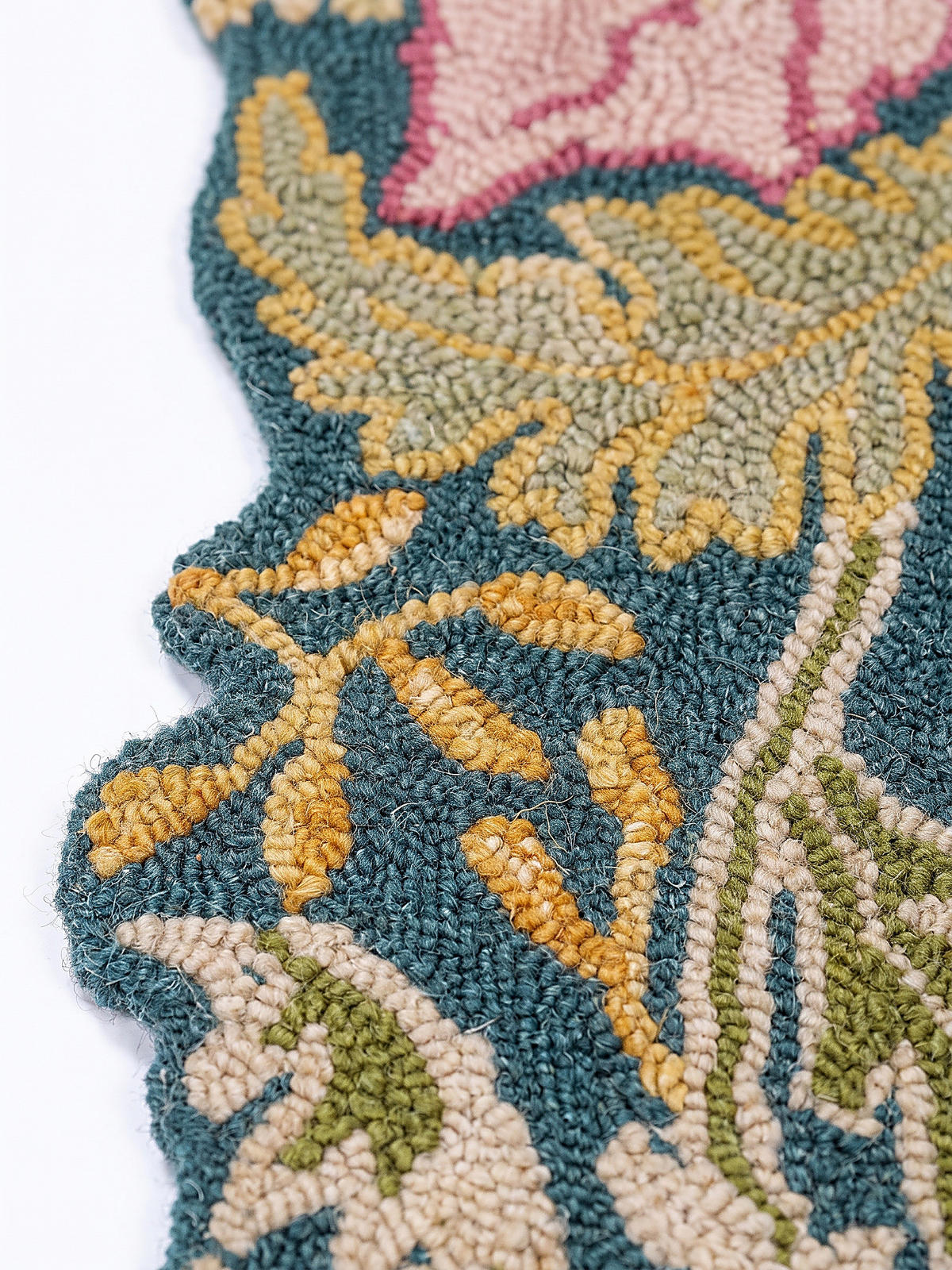TEPPICHLÄUFER handgetuftet CHAR, Blütenmuster, Multi, 60 x 230 cm - Multicolor, Textil (60/230cm) - KADIMA DESIGN