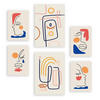 POSTER Set Mit 6 Jazzy Arts 2 In Weibliche Zusammenfassung A3 & A4 Rahmenlos - Klar, Papier (29/3cm) - Nacnic