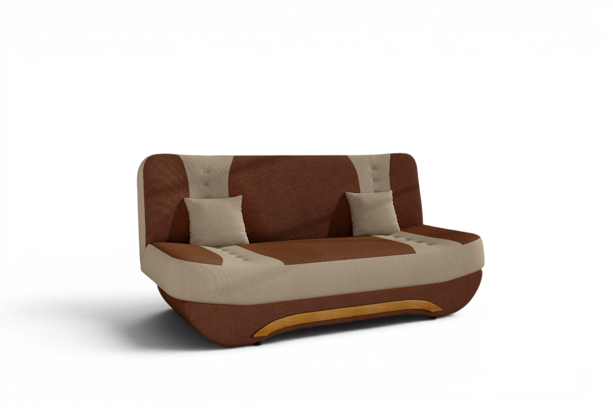 Fun Möbel Schlafsofa Beige 189x88x90 cm