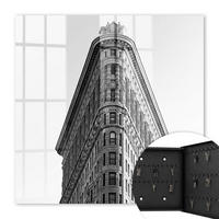 SCHLÜSSELBOX Schwarz 30x30 cm- Türöffnung nach rechts - Hohe Architektur - Grau, Metall (30/30/5cm) - TULUP