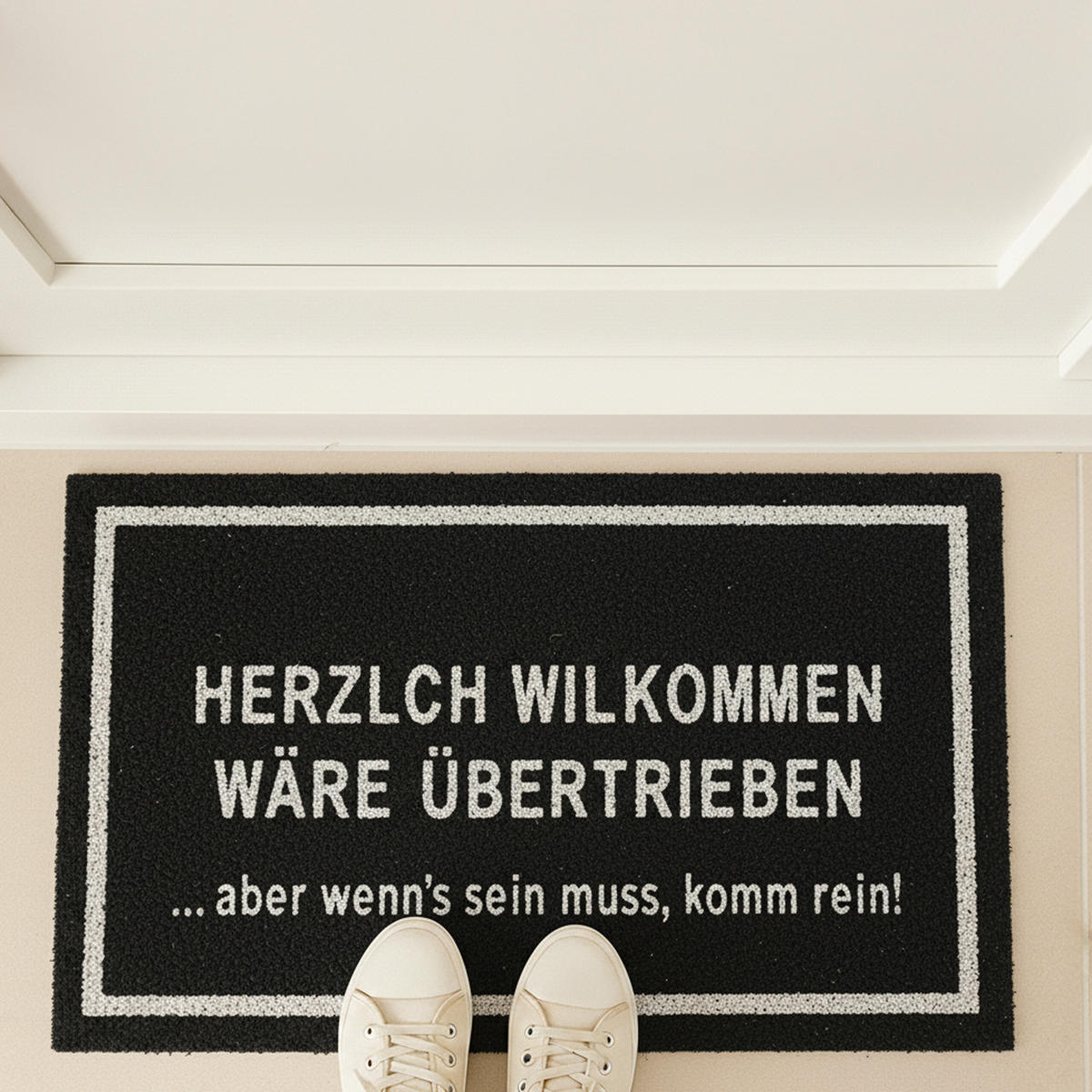 ROHOŽ - čierna, textil/plast (60/40cm) - Relaxdays