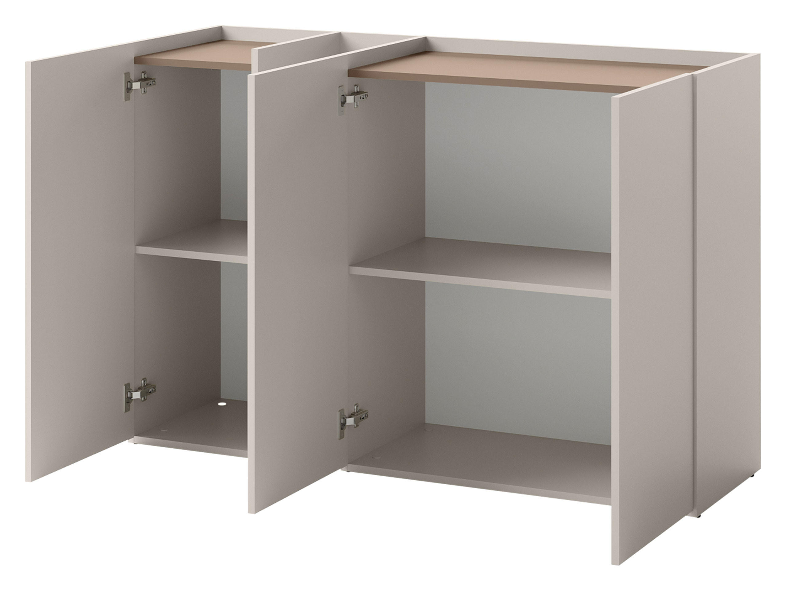 Thumbnail - Mirjan24 Kommode, Kaschmir, Trüffeleiche, Holzwerkstoff, Rechteckig, 136x91x42 cm, Wohnzimmer, Kommoden & Sideboards, Ko...