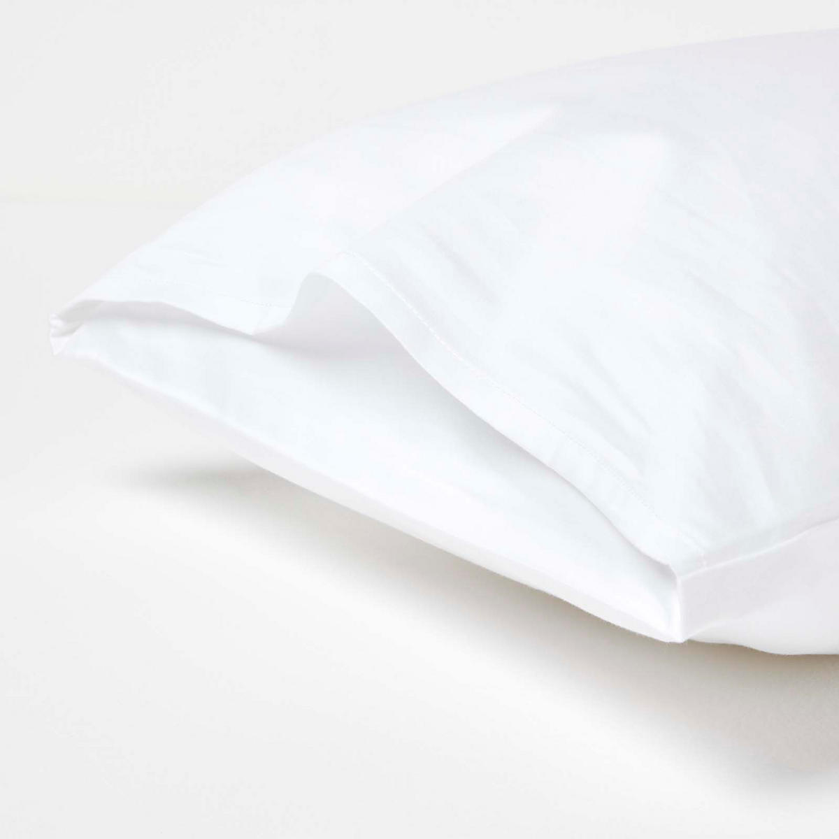 KINDER-KISSENBEZÜGE 2er-Set, Bio-Baumwolle - Weiß, Textil (40/60cm) - Homescapes