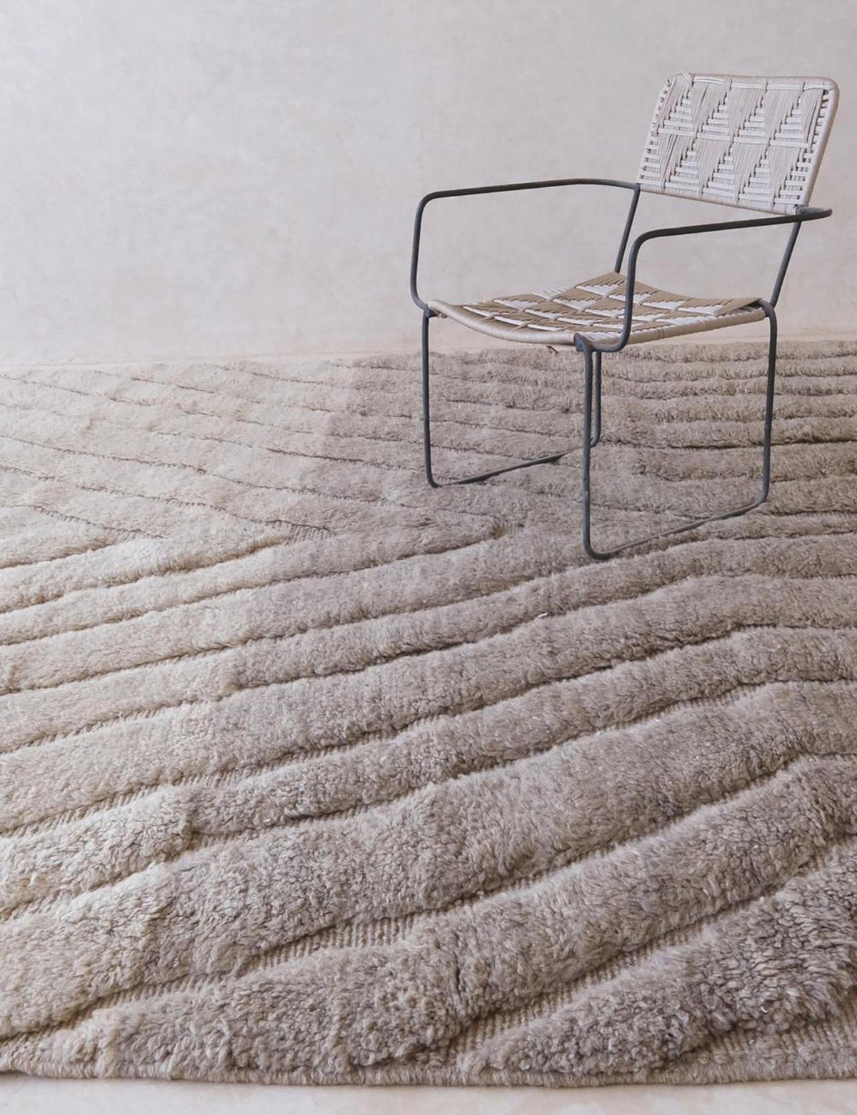 BERBERTEPPICH zweifarbig aus reiner Wolle 200x 300 cm - Braun, Naturmaterialien (200/300cm) - AFK Living