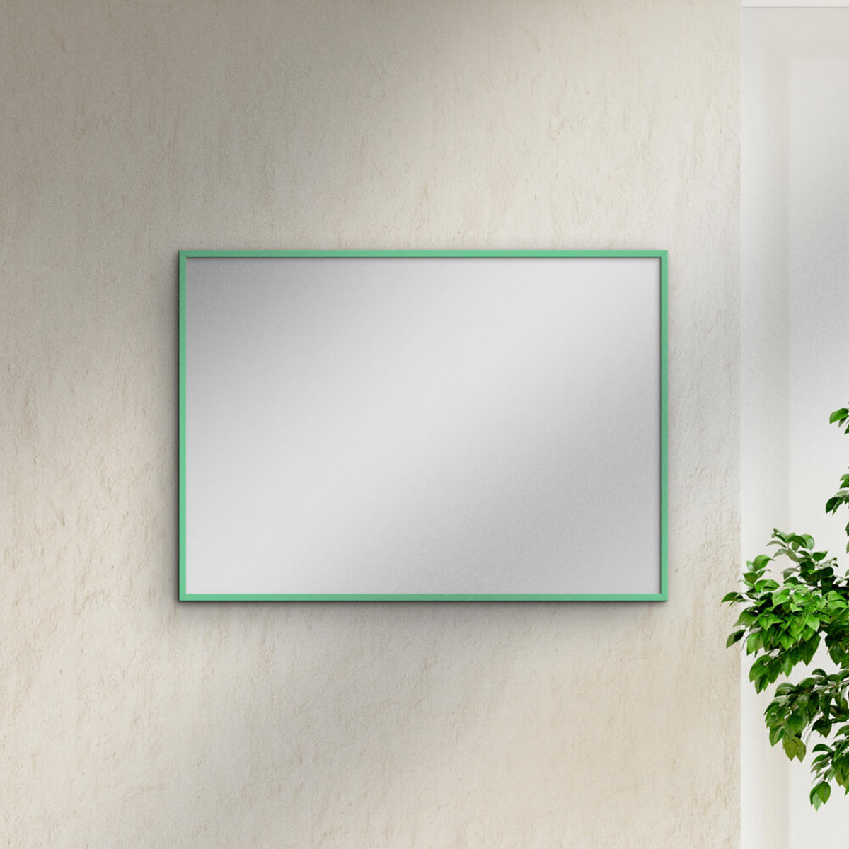 SPIEGEL - Minzfarbenes Holz - Mintgrün, Holz/Papier (15/21/2cm) - Poster&Frame