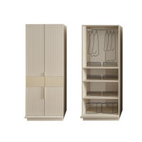 KLEIDERSCHRANK Tesla 2 trg. - Beige, Holzwerkstoff (87/220/60cm)