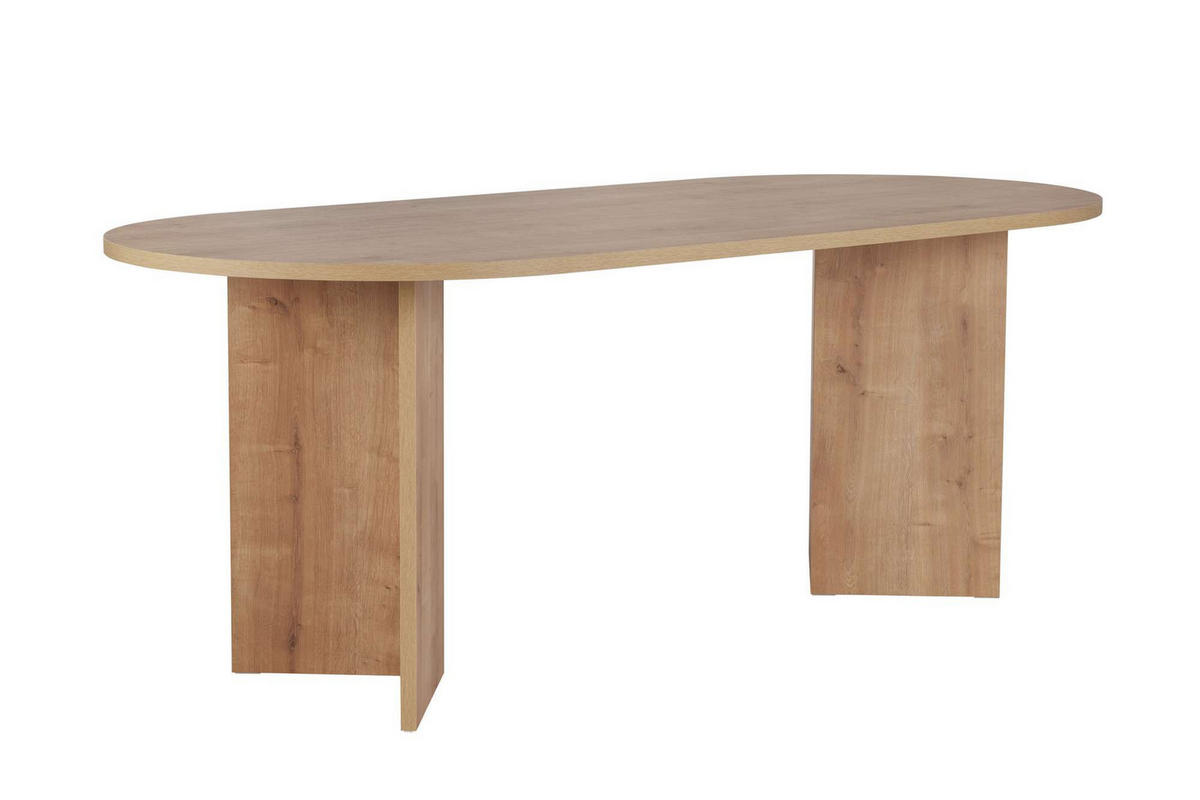 ESSTISCH Sabella Eiche - Braun, Holz (90/200/75cm) - Habitat Garten