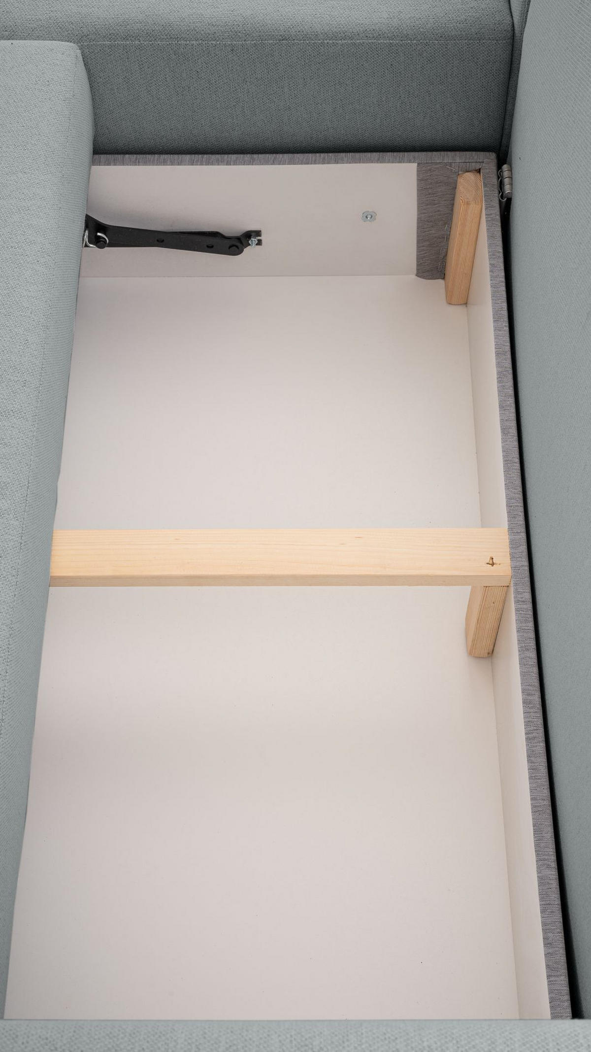 ECKSOFA Kassian, Hellgrau Strukturstoff, linksseitig - Hellgrau/Schwarz, Kunststoff/Textil (227/147cm) - Selsey