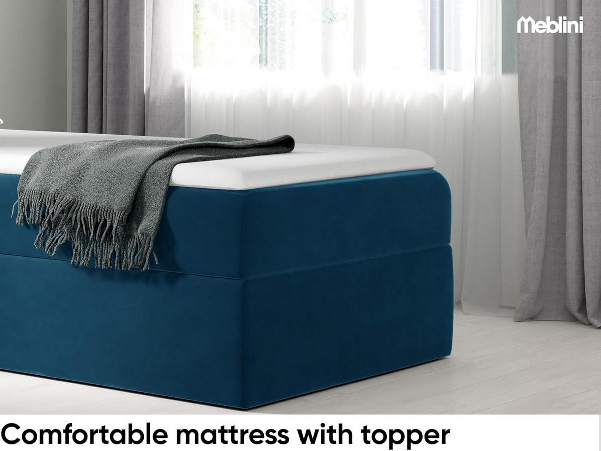 KINDERBETT MINO 3 - Dunkelblau, Holzwerkstoff (104/208cm) - Meblini