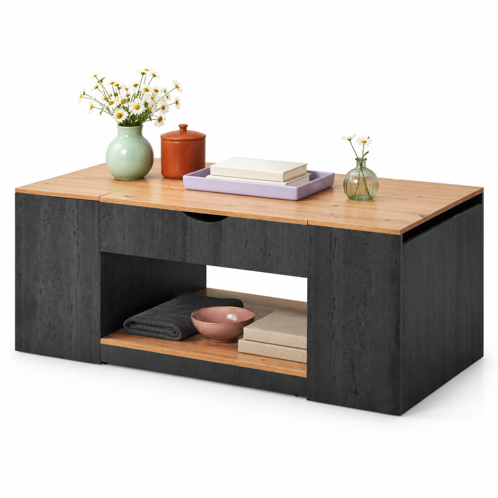 Ivmeu Couchtisch Grau 59.7x57.4x109.5 cm