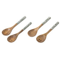 SALATBESTECK GW (2ER SET) - Weiß, Holz (28cm) - J-Line