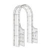 ROSENBOGEN Shinay mit Tor bronze - Braun, Metall (128/245/26cm) - TPFGarden