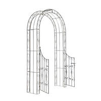 ROSENBOGEN Shinay mit Tor bronze - Braun, Metall (128/245/26cm) - TPFGarden