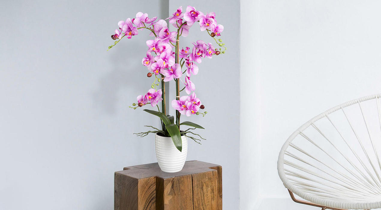Pinke Orchidee Kunstblume