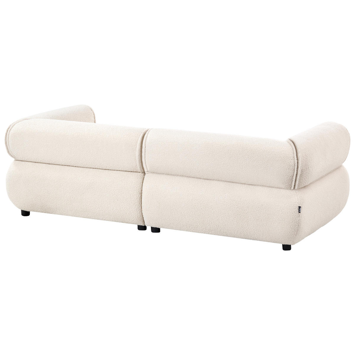 POHOVKA 3-místná Bouclé Krémově bílá Salla - krémová, textil (200/63/96cm) - Beliani