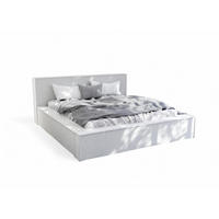 POLSTERBETT Aldana Komplettset - Weiß, Holzwerkstoff/Textil (200/200cm) - Fun Möbel